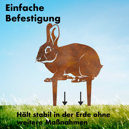 Großer Hase Gartenstecker