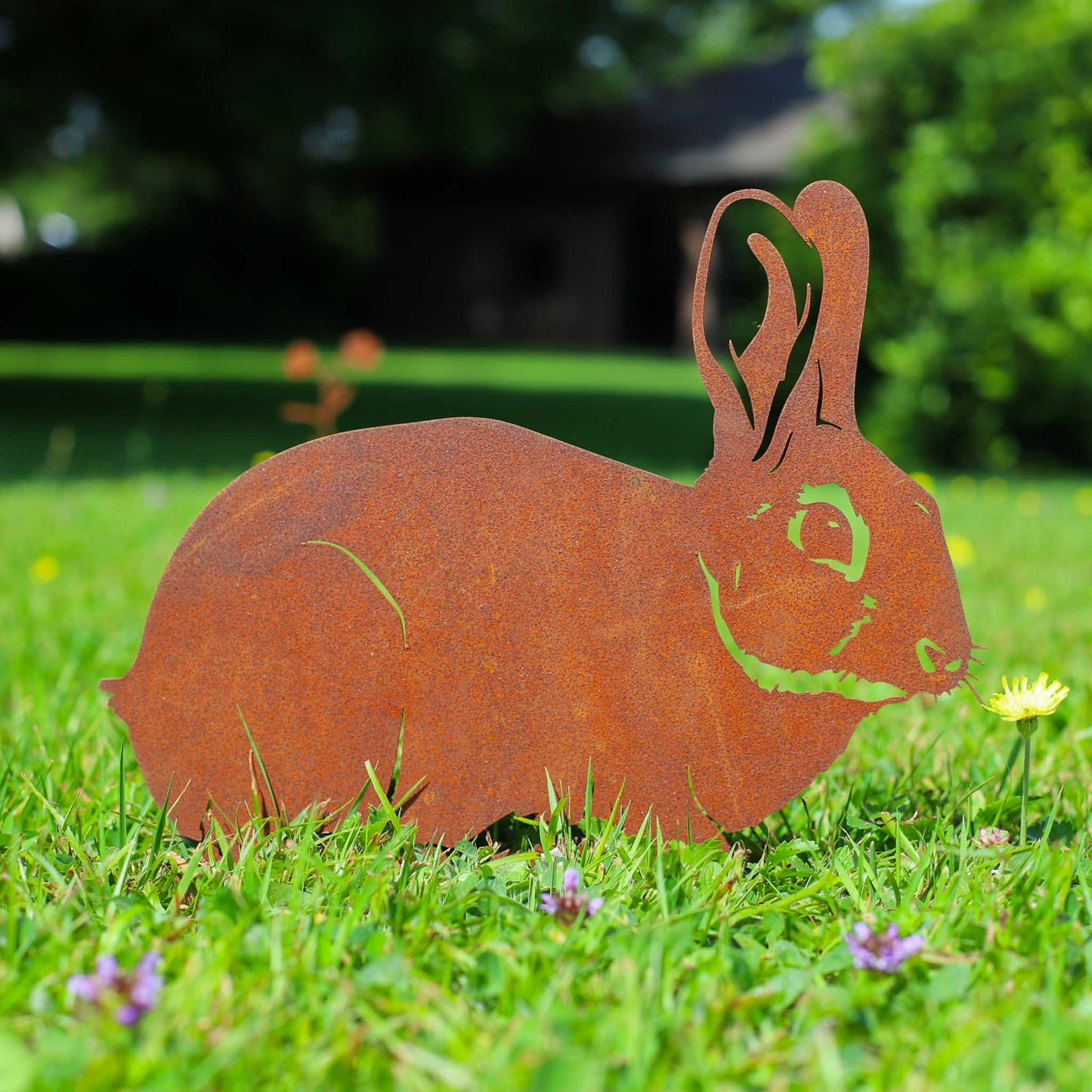 Großer Hase Gartenstecker