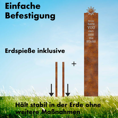 See the Stars, Garten-Stele